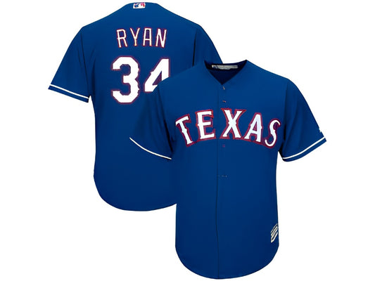 Texas Rangers Nolan Ryan Blue 34