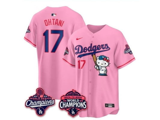 Los Angeles Dodgers Hello Kitty Shohei Ohani Pink 17