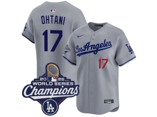 Los Angeles Dodgers Shohei Ohtani 2025 World Series Champions Gray 17