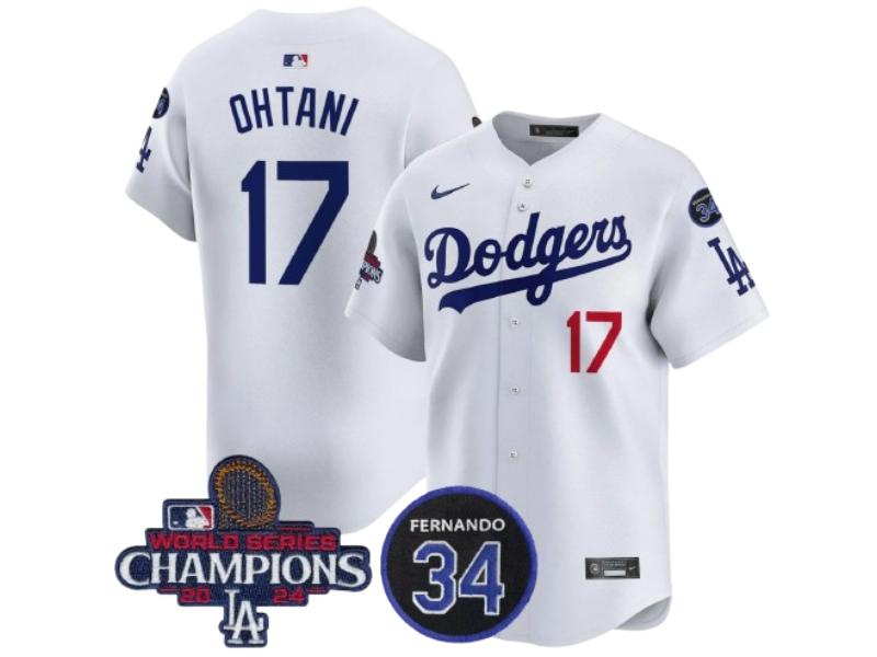 Los Angeles Dodgers Shohei Ohtani World Champions White 17