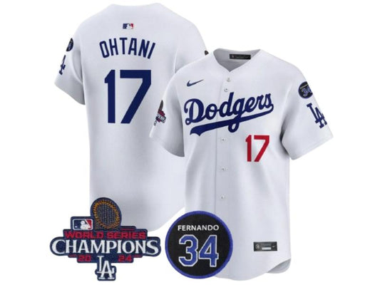 Los Angeles Dodgers Shohei Ohtani World Champions White 17
