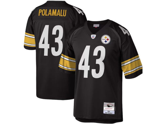 Pittsburgh Steelers Troy Polamalu Black 43