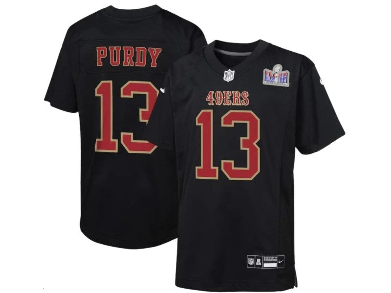 San Francisco 49ers Brock Purdy Black Superbowl 13