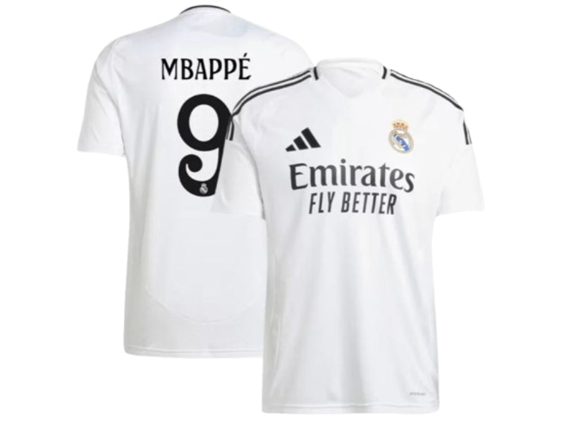 Real Madrid Kylian Mbappe 2024-25 Home White 9