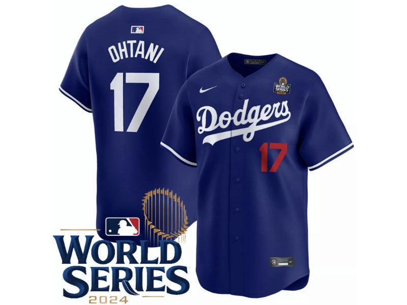 Los Angeles Dodgers Shohei Ohtani World Series Blue 17