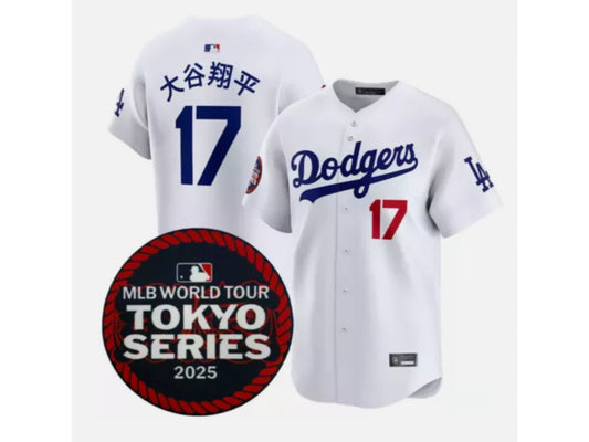 Los Angeles Dodgers Shohei Ohtani w/ Japanese Name White 17