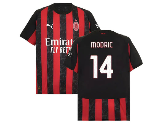 AC Milan Home 2025-26 Luka Modric Red/Black 14
