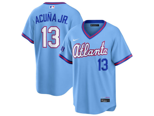 Atlanta Braves Ronald Acuna Jr City Connect Blue 13