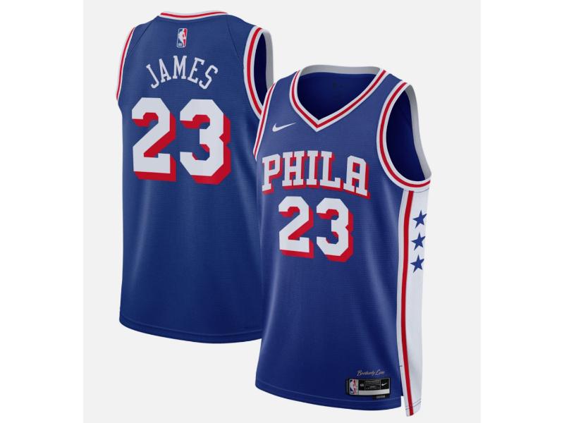 Philadelphia 76ers Lebron James Blue 23