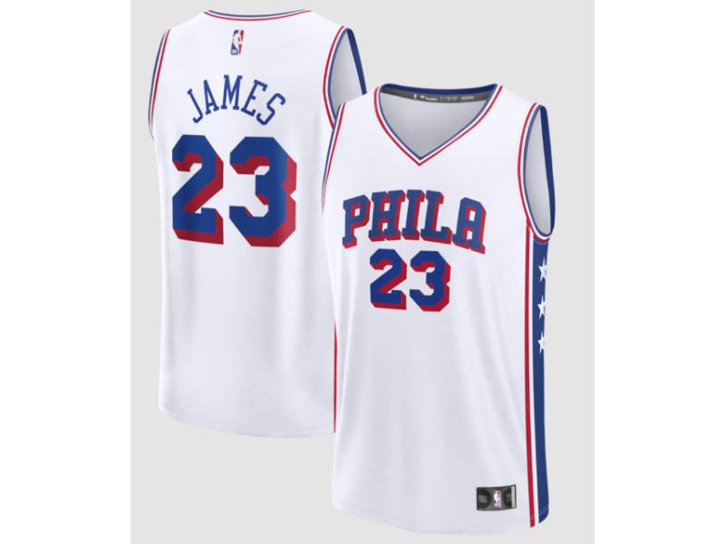 Philadelphia 76ers Lebron James White 23