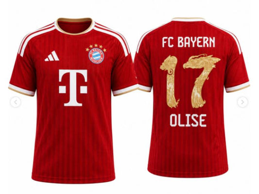FC Bayern Munich Michael Olise Home Special Edition Chinese Dragon Red 17