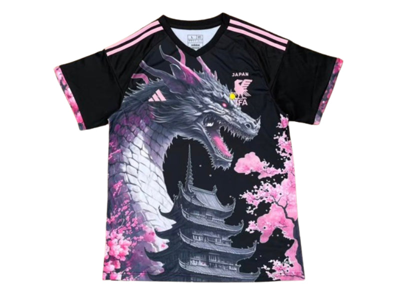 Japan Dragon Cherry Blossom Black & Pink