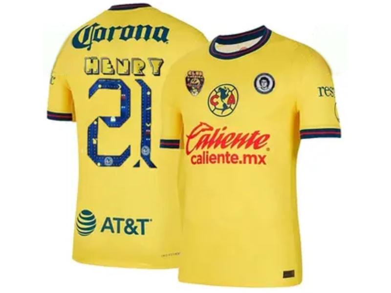 Club America Henry Martin Pacman Home Yellow 21