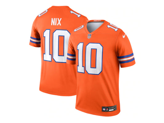 Denver Broncos Bo Nix Alternate Orange 10