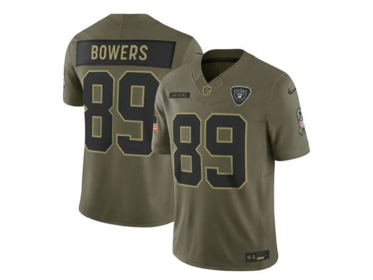 Las Vegas Raiders Brock Bowers 2025 Salute to Service 89