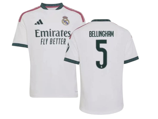 Real Madrid 2026/27 Jude Bellingham Home White 5