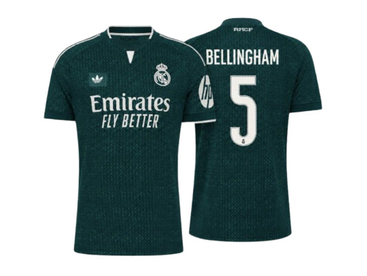 Real Madrid 2026/27 Jude Bellingham Away Green 5