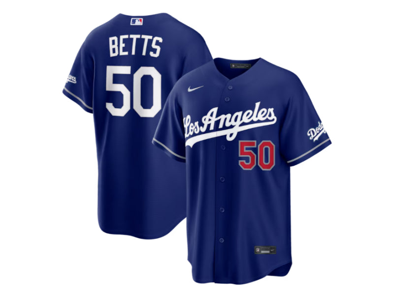 Los Angeles Dodgers Mookie Betts Alternate Blue 50