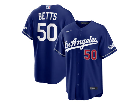 Los Angeles Dodgers Mookie Betts Alternate Blue 50