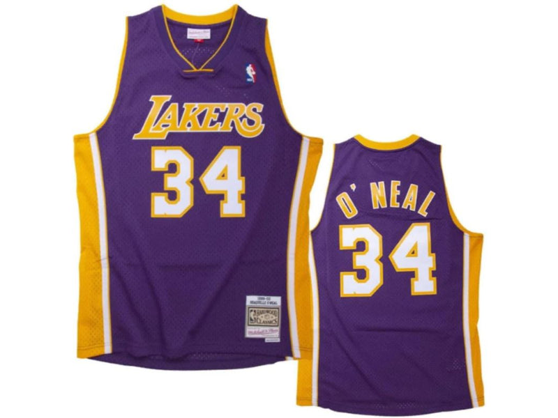 Los Angeles Lakers Shaquille O'neal Purple 34