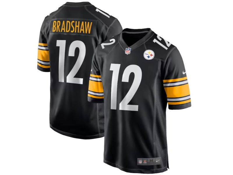 Pittsburgh Steelers Terry Bradshaw Black 12