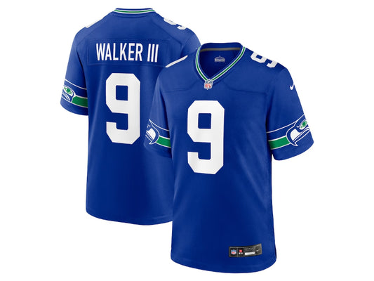Seattle Seahawks Kenneth Walker III Blue 9