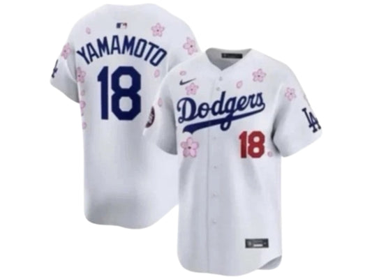Los Angeles Dodgers Yoshinobu Yamamoto Takashi Murakami White 18