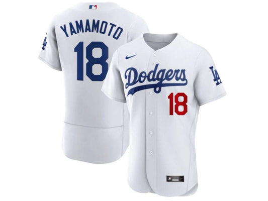Los Angeles Dodgers Yoshinobu Yamamoto White 18
