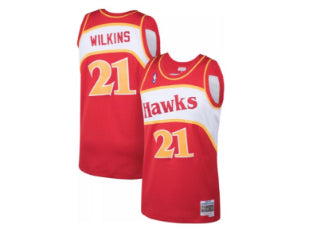 Atlanta Hawks Dominique Wilkins Red 21