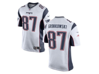 New England Patriots Rob Gronkowski White 87