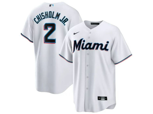 Miami Marlins Jazz Chisholm Jr. White 2