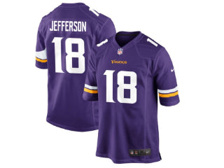 Minnesota Vikings Justin Jefferson Purple 18