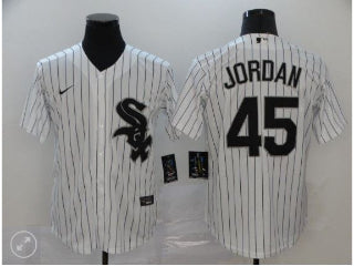 Chicago White Sox Michael Jordan White Pinstripes 45