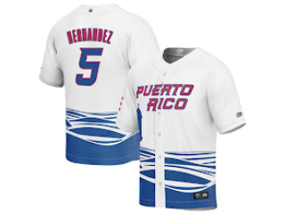 Puerto Rico WBC Kike Hernandez (Dodgers) White 5