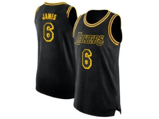 Los Angeles Lakers Lebron James Black 6