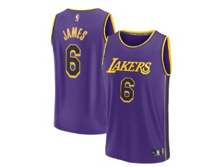 Los Angeles Lakers Lebron James Purple 6