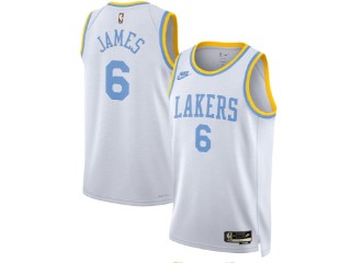 Los Angeles Lakers Lebron James White 6