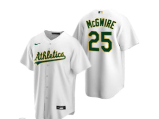 Oakland A's Mark McGwire White 25