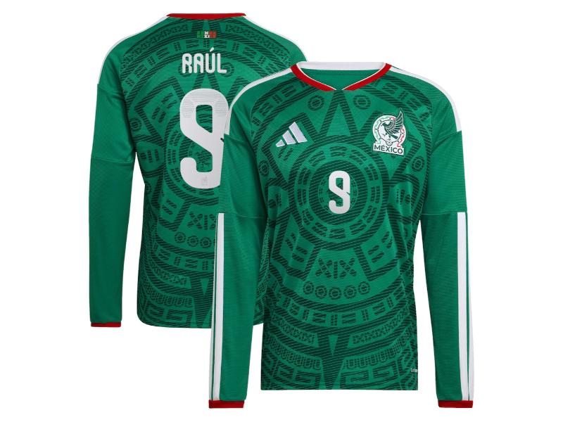 Mexico 2026 World Cup Home Raúl Jiménez Long Sleeve Green 9