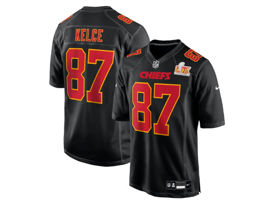 Kansas City Chiefs Travis Kelce Black Super Bowl LIX 87