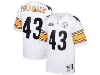 Pittsburgh Steelers Troy Polamalu White 43