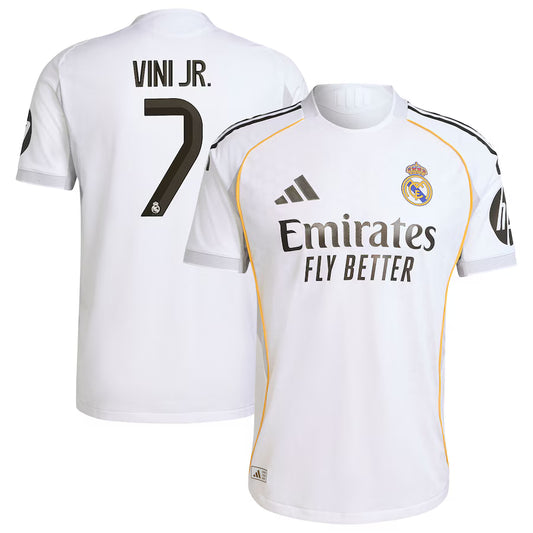 Real Madrid  Vinicius Junior (Vini Jr) Home 2025-26 White 7
