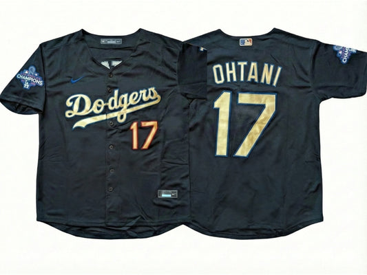 Los Angeles Dodgers Shohei Ohtani 2025 Gold Collection Black 17