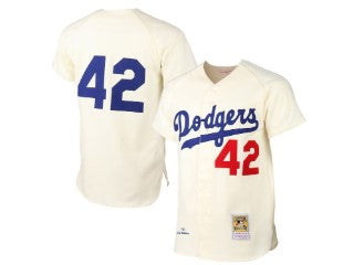 Los Angeles Dodgers Jackie Robinson White (Cream) 42