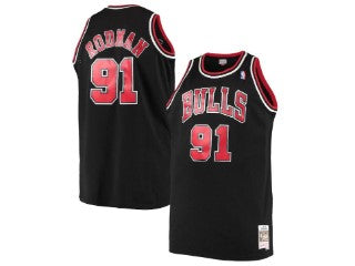Chicago Bulls Dennis Rodman Black 91