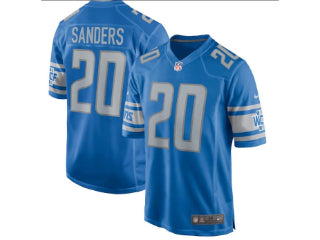 Detroit Lions Barry Sanders Blue 20