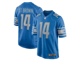 Detroit Lions Amon-Ra St. Brown Blue 14