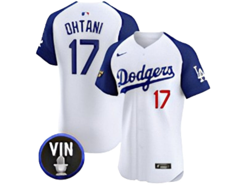 Los Angeles Dodgers Shohei Ohtani White w/ Blue 17