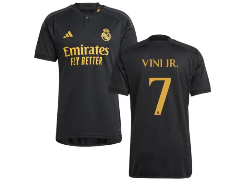 Real Madrid Vinicius Junior (Vini Jr) 3rd Kit Black 7